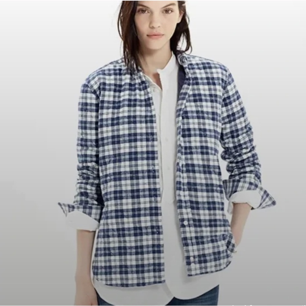 Penfield x Madewell Quilted Plaid Shirt Jacket - small